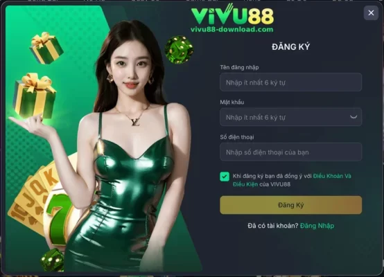 Đăng Ký VIVU88 Casino Online Việt Nam – Mở Tài Khoản Nhanh Chóng, Nhận Ưu Đãi Ngay